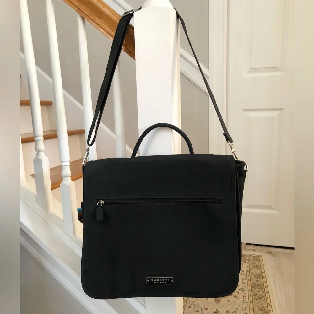 Rosetti New York Black Business Laptop Briefcase Bag - Picture 3 of 16